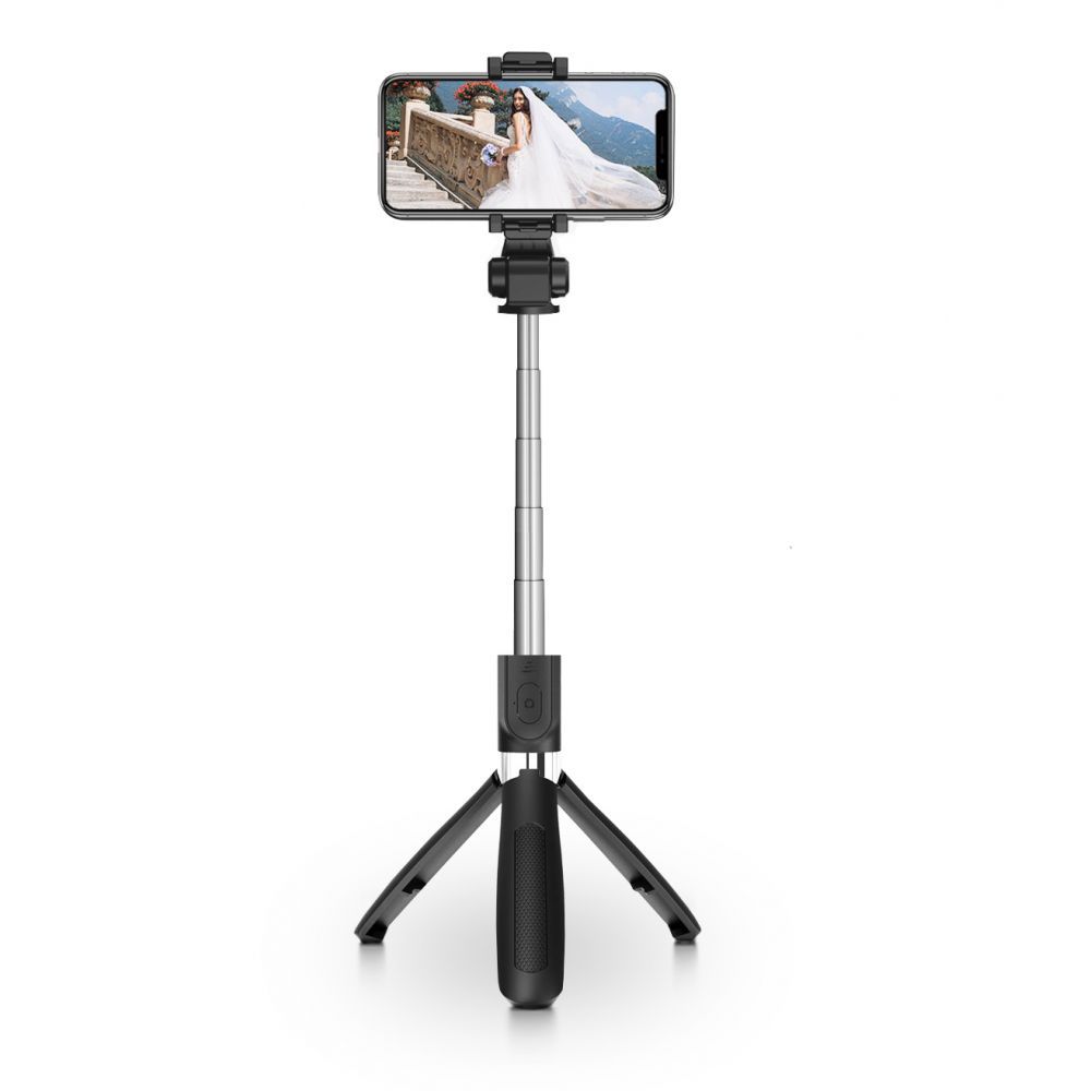 Tech-Protect Tech-Protect Selfie Stick Tripod Trdls Svart - Teknikhallen.se