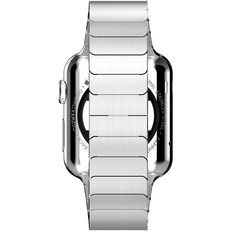 Tech-Protect Tech-Protect Apple Watch 42/44/45/49 mm Metallarmband Silver - Teknikhallen.se