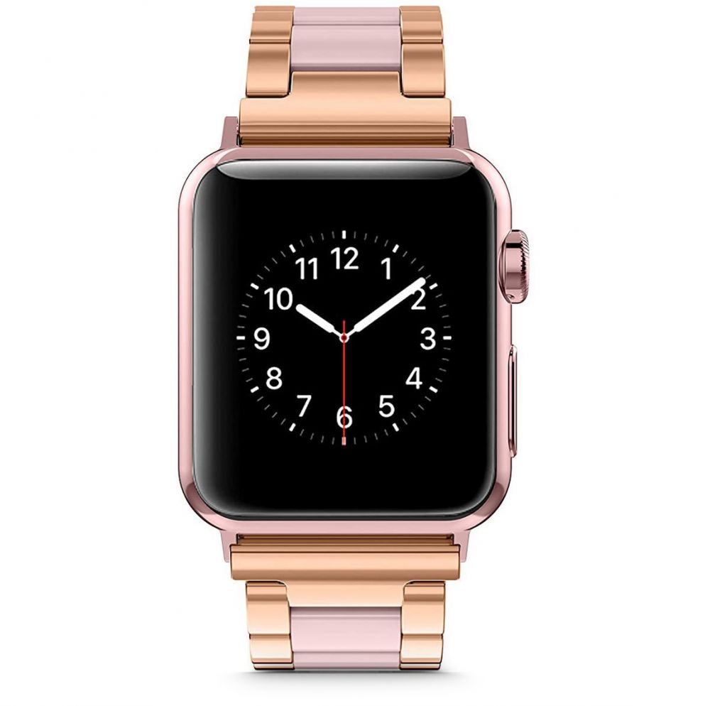 Tech-Protect Tech-Protect Metall Armband Apple Watch 42/44/45/49 mm Pearl - Teknikhallen.se