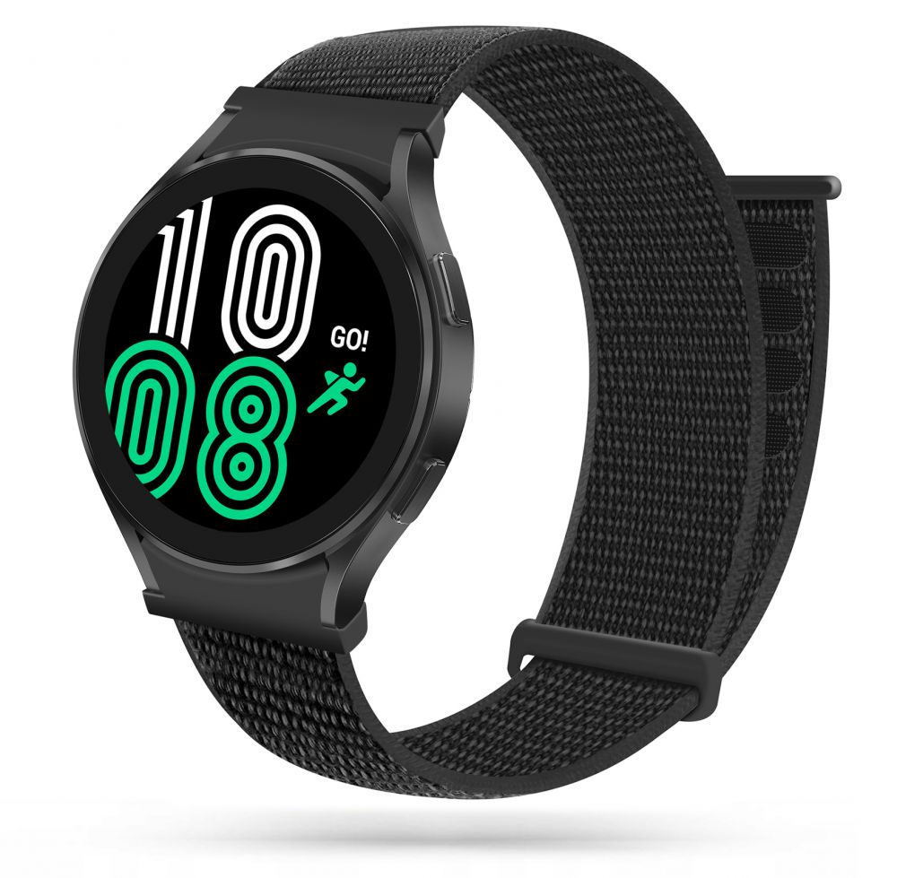 Tech-Protect Tech-Protect Samsung Galaxy Watch 4 Nylon Armband Svart - Teknikhallen.se