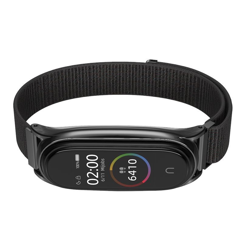 Tech-Protect Tech-Protect Xiaomi Mi Smart Band 5 / 6 Nylon Armband Svart - Teknikhallen.se