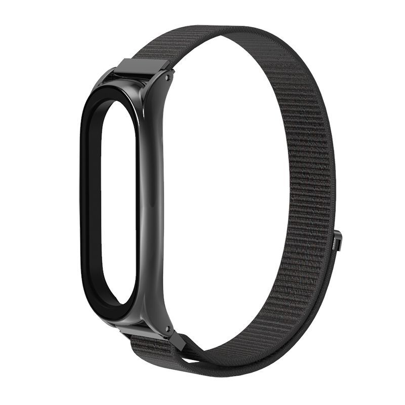 Tech-Protect Tech-Protect Xiaomi Mi Smart Band 5 / 6 Nylon Armband Svart - Teknikhallen.se