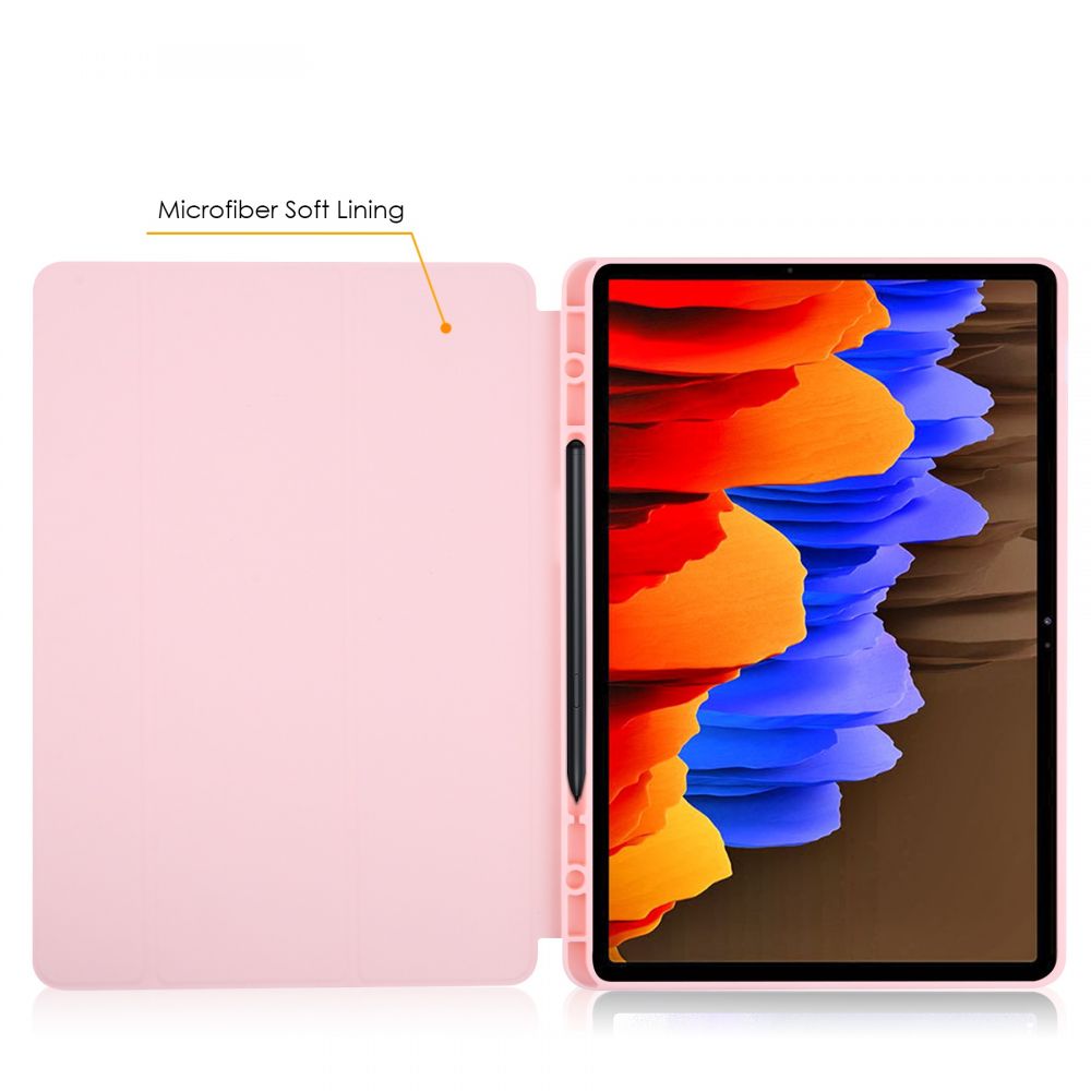 Tech-Protect Tech-Protect Galaxy Tab S7 FE Fodral Med Pennhllare Rosa - Teknikhallen.se