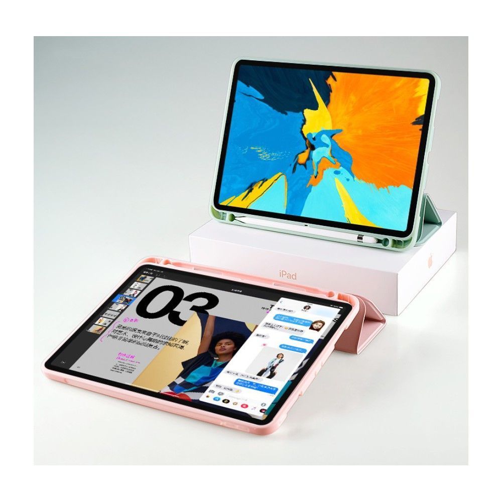 Tech-Protect Tech-Protect iPad 10.2 2019/2020/2021 Fodral Med Pennhllare Grn - Teknikhallen.se