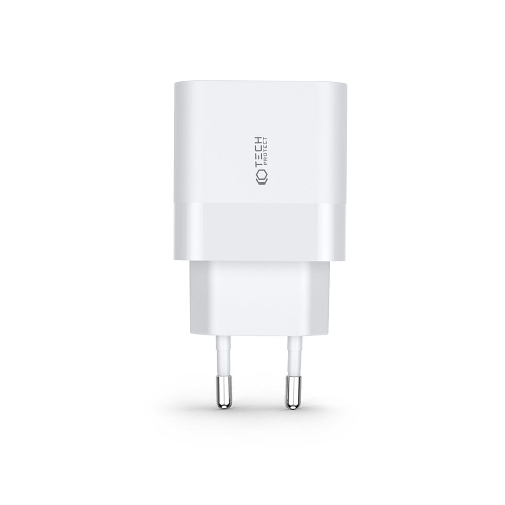 Tech-Protect Tech-Protect 30W PD QC USB-C / USB-A Vggladdare Vit - Teknikhallen.se