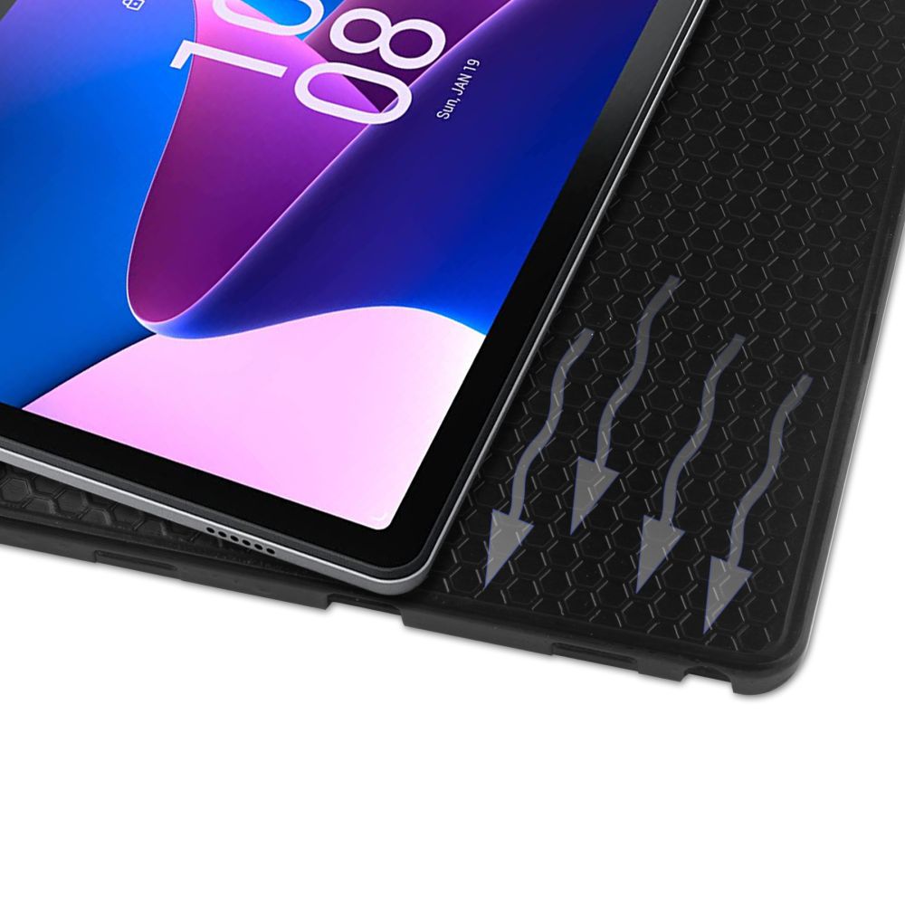 Tech-Protect Tech-Protect Lenovo Tab M10 Plus Gen 3 Fodral Pennhållare Grå - Teknikhallen.se