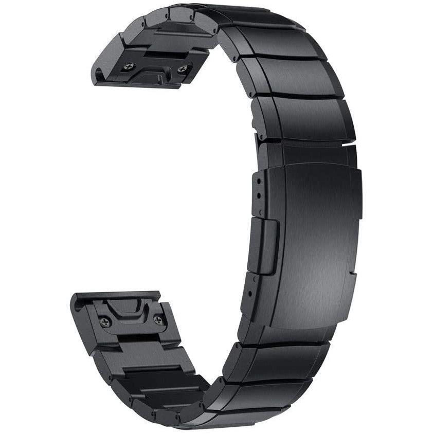 Tech-Protect Tech-Protect Garmin Fenix 3/5X/6X/7X Armband Stainless Svart - Teknikhallen.se