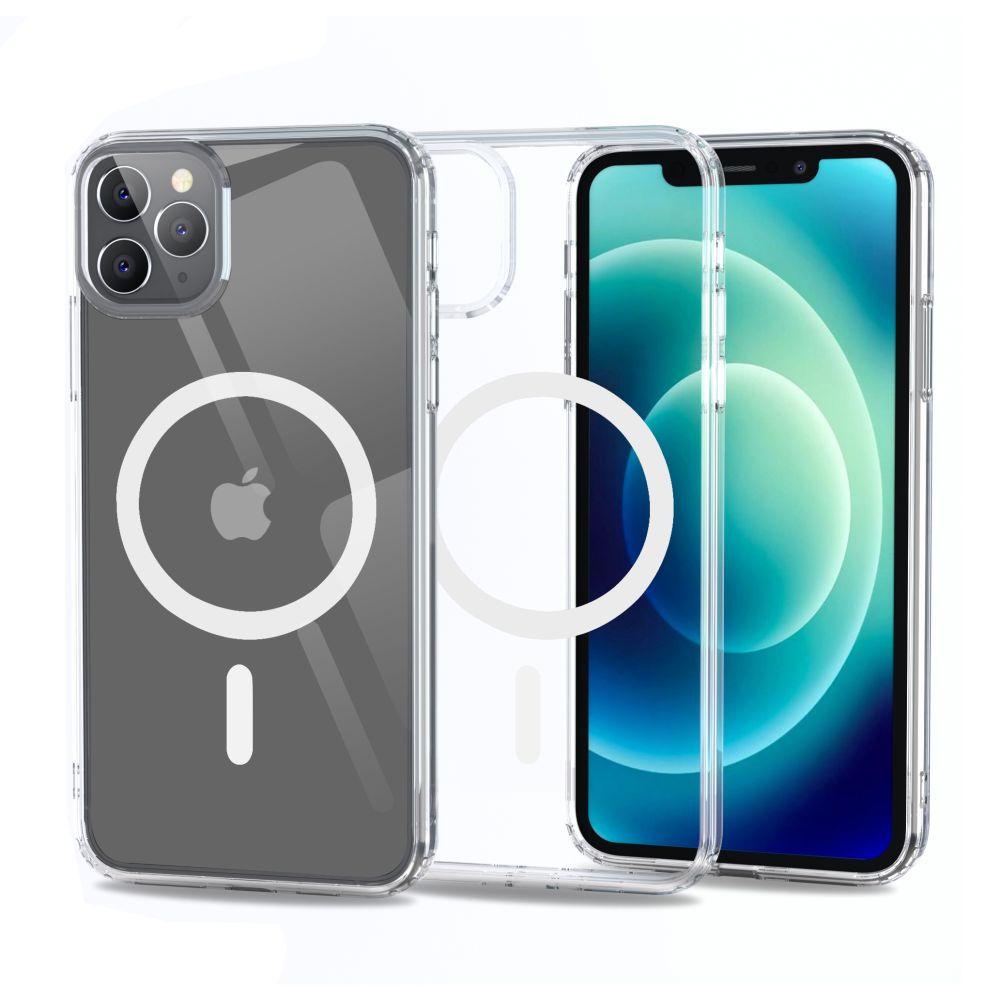 Tech-Protect Tech-Protect iPhone 11 Pro Max Skal FlexAir Hybrid MagSafe Transparent - Teknikhallen.se