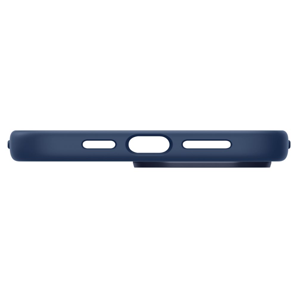 Spigen Spigen iPhone 14 Pro Max Skal Silicone Fit Mag MagSafe Navy Blue - Teknikhallen.se