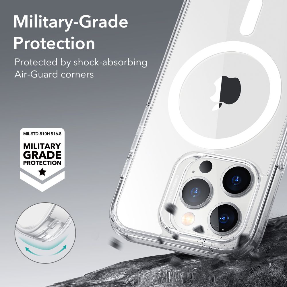 ESR ESR iPhone 14 Pro Skal CH MagSafe HaloLock Transparent - Teknikhallen.se