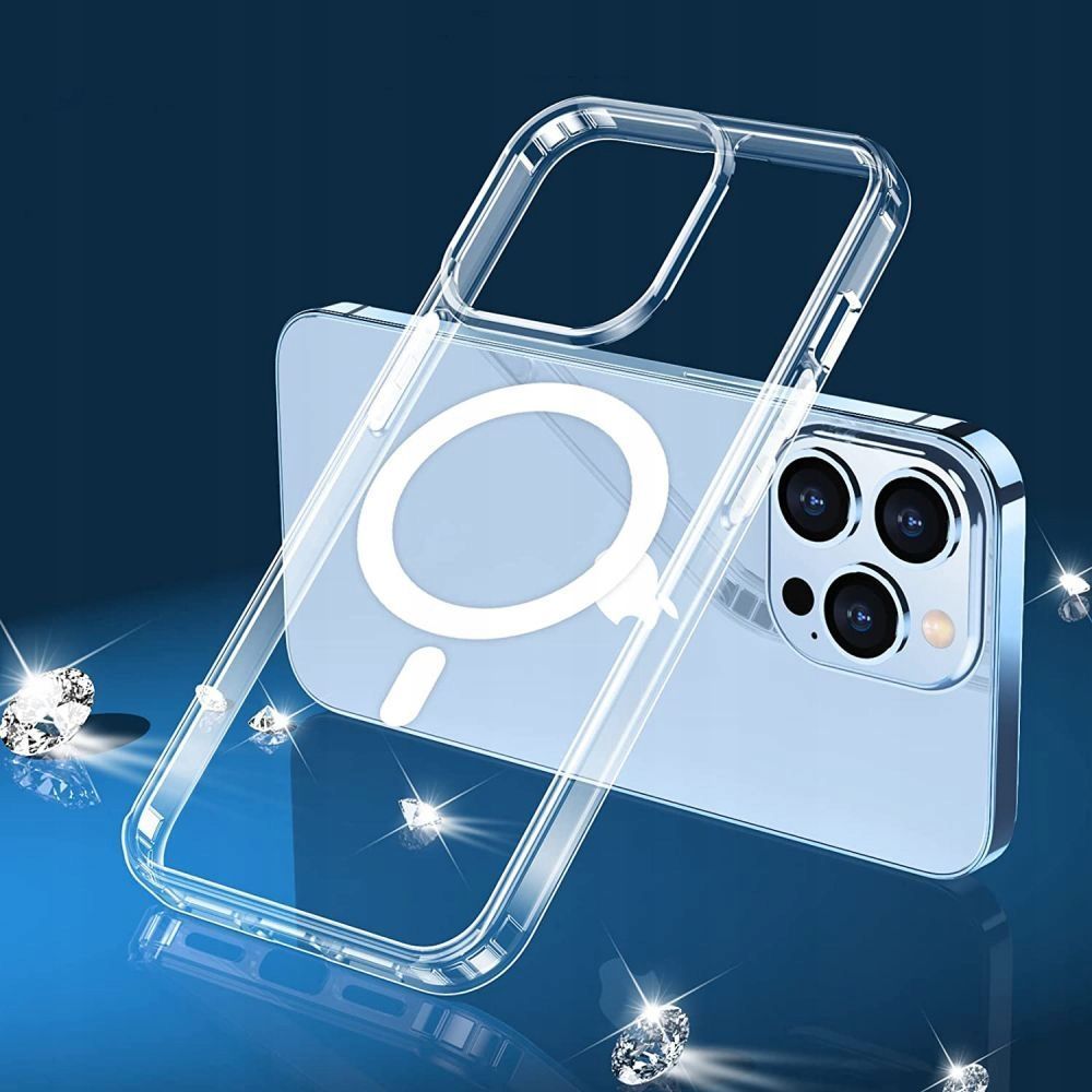 Tech-Protect Tech-Protect iPhone 14 Pro Max Skal FlexAir Hybrid MagSafe Transparent - Teknikhallen.se