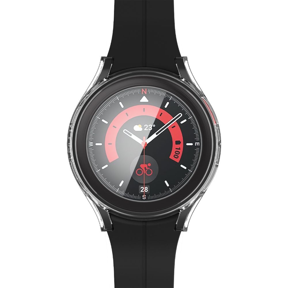 Spigen Spigen Galaxy Watch 5 Pro 45mm Skal Thin Fit / Härdat Glas Transparent - Teknikhallen.se