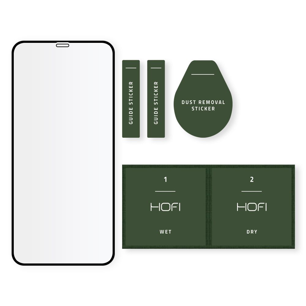 HOFI HOFI iPhone 12/12 Pro Skrmskydd Pro+ Heltckande Hrdat Glas - Teknikhallen.se
