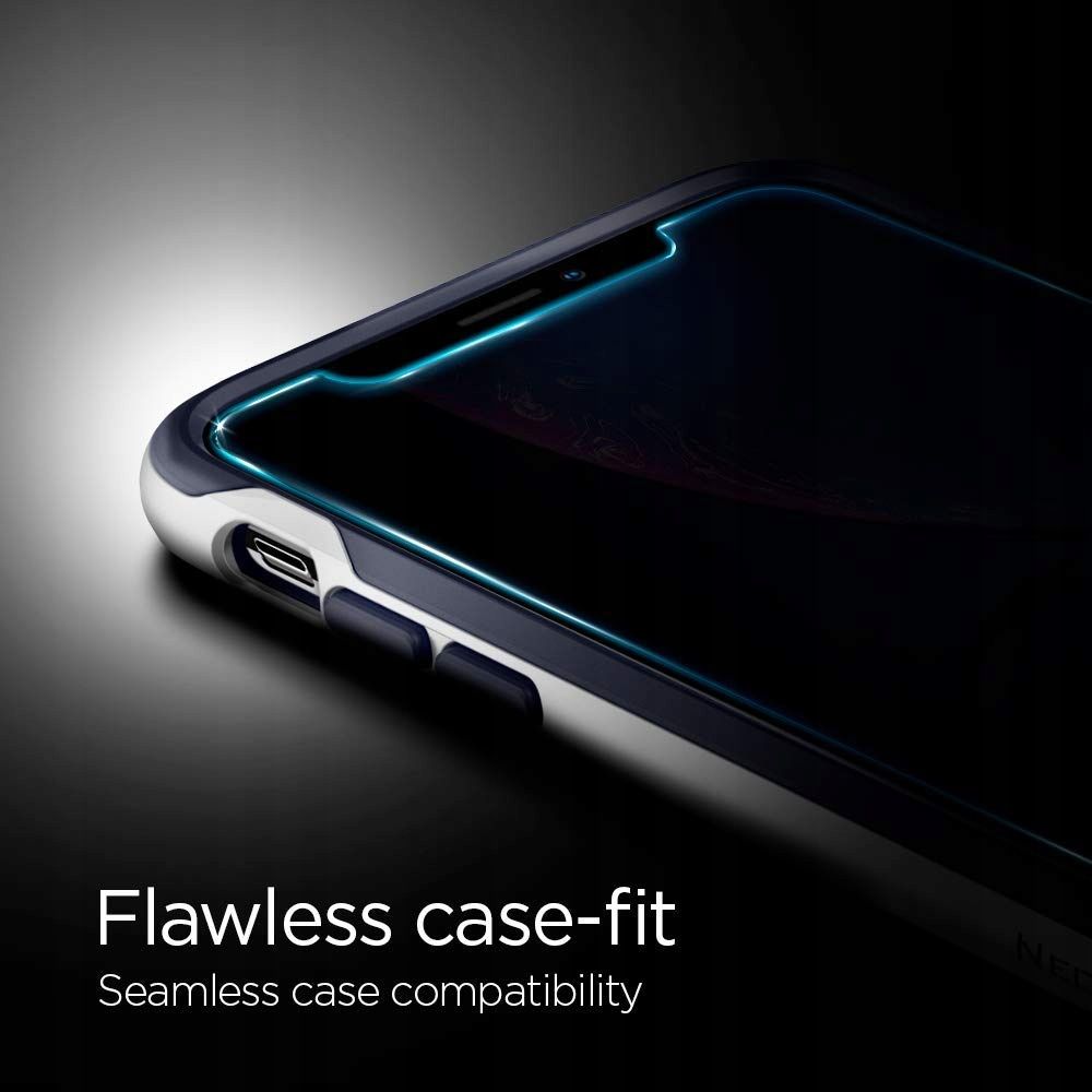 Spigen Spigen iPhone 11 / XR ALM Glas.tR Skärmskydd Privacy - Teknikhallen.se