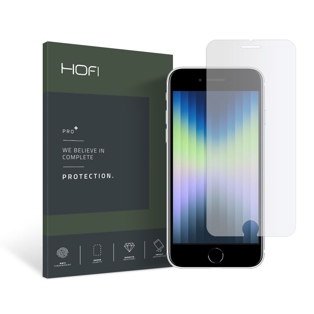 HOFI HOFI iPhone 7/8/SE Skrmskydd Pro+ Hybrid Glas - Teknikhallen.se