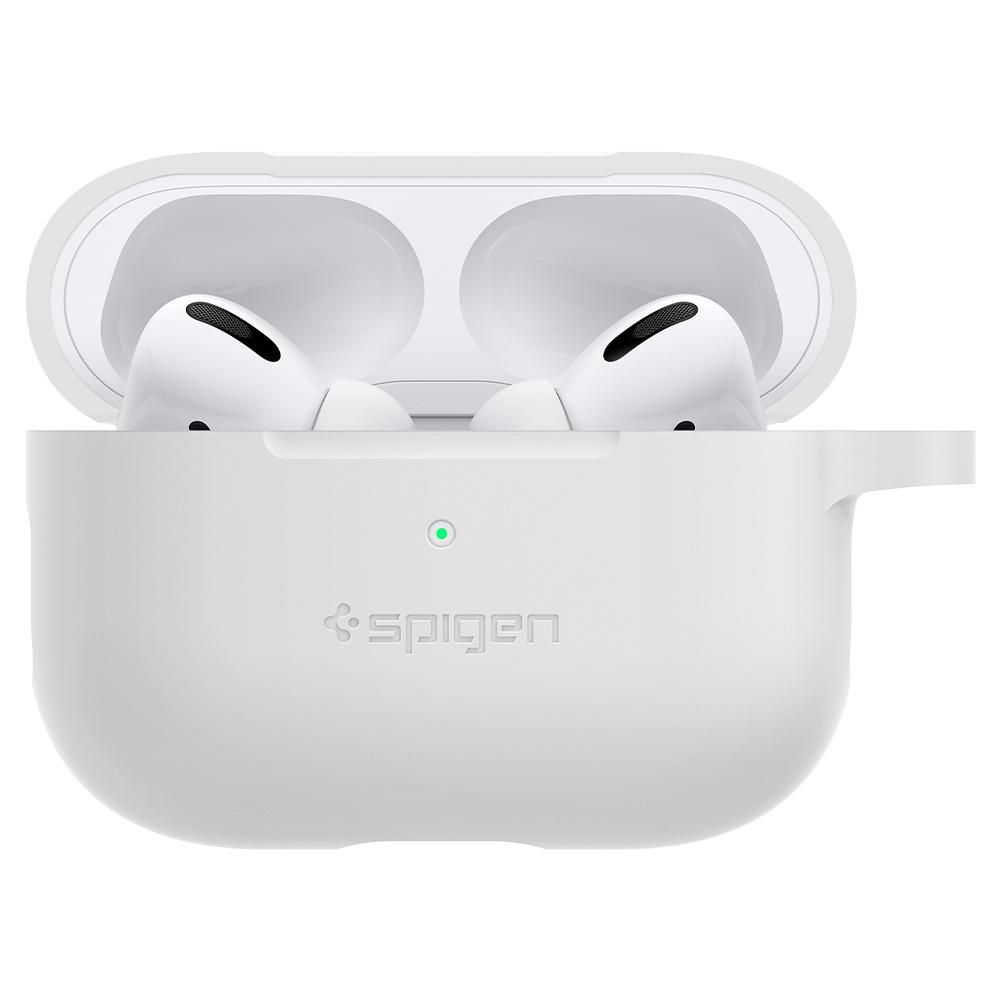 Spigen Spigen Apple AirPods Pro (2019) Skal Silicone Fit Vit - Teknikhallen.se