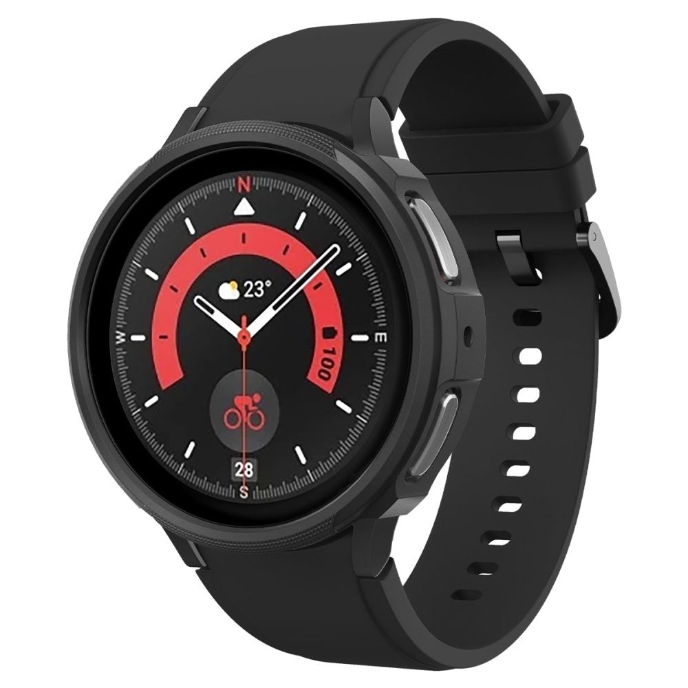 Spigen Spigen Galaxy Watch 5 Pro 45mm Skal Liquid Air Matt Svart - Teknikhallen.se