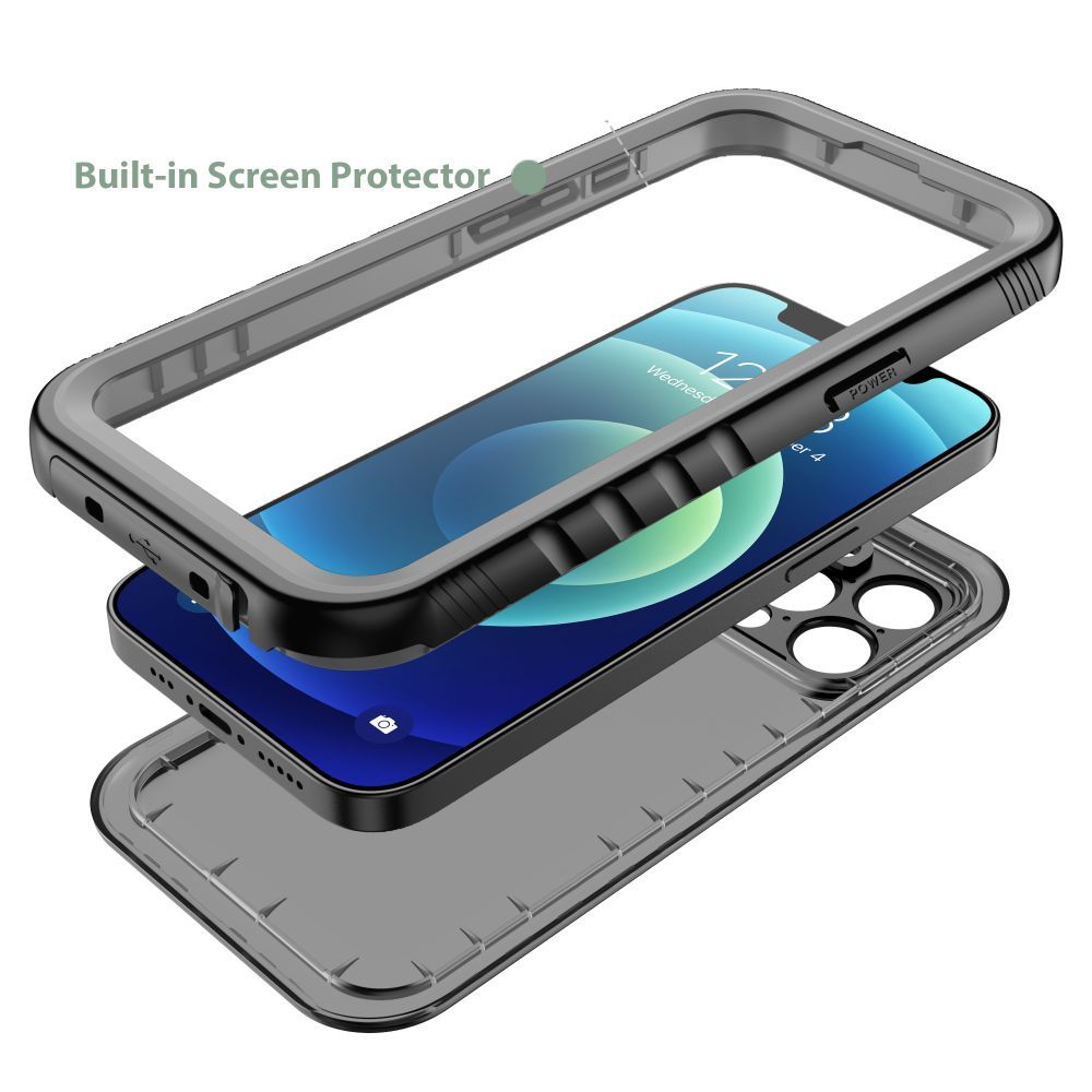 Tech-Protect Tech-Protect iPhone 14 Pro Max Skal 360 IP68 Shellbox Svart - Teknikhallen.se