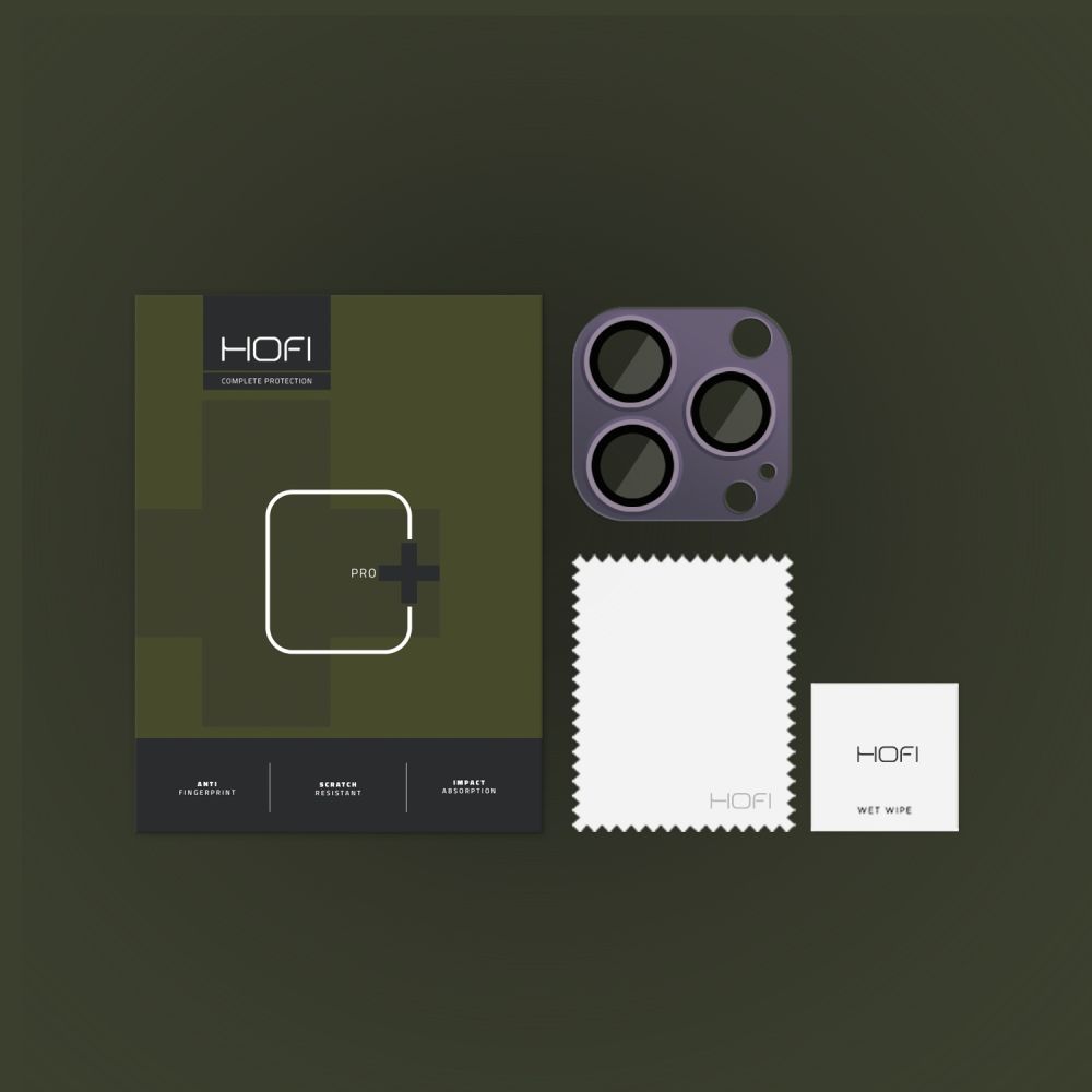 HOFI HOFI iPhone 14 Pro / 14 Pro Max Linsskydd FullCam Pro+ Lila - Teknikhallen.se
