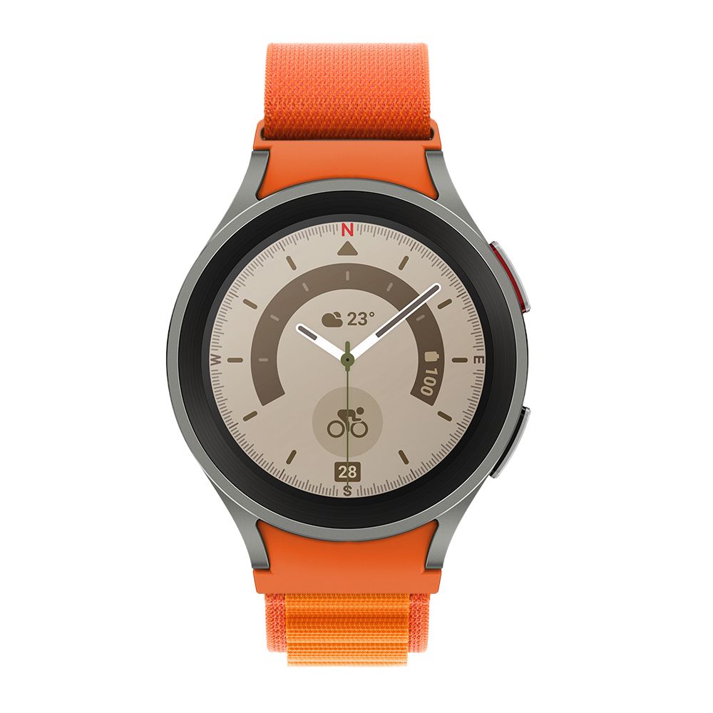 Tech-Protect Tech-Protect Galaxy Watch 4/5/5 Pro/6/7/FE Armband Nylon Pro Orange - Teknikhallen.se