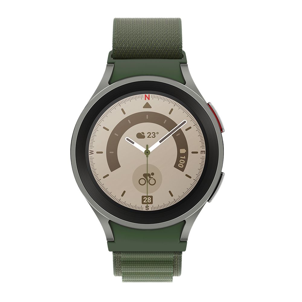 Tech-Protect Tech-Protect Galaxy Watch 4/5/5 Pro Armband Nylon Pro Militr Grn - Teknikhallen.se