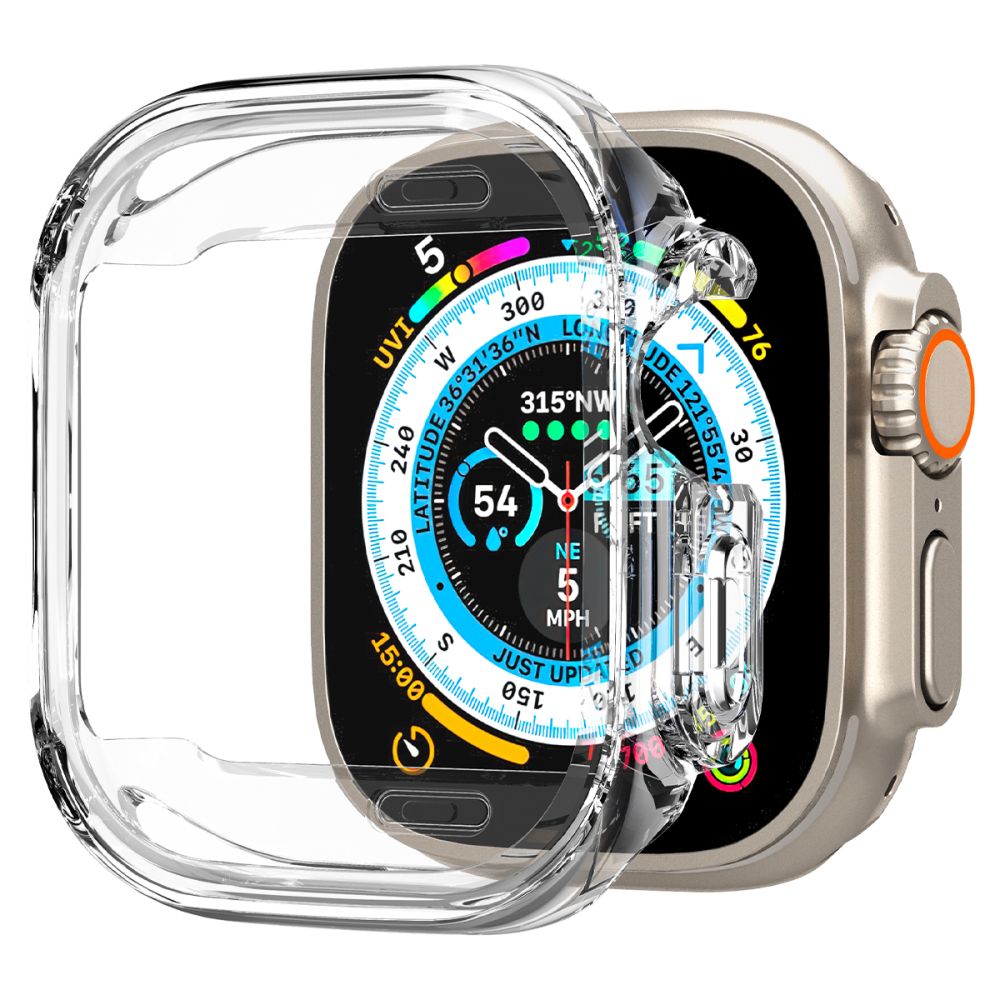 Spigen Spigen Apple Watch Ultra 49 mm Skal Ultra Hybrid Crystal - Teknikhallen.se