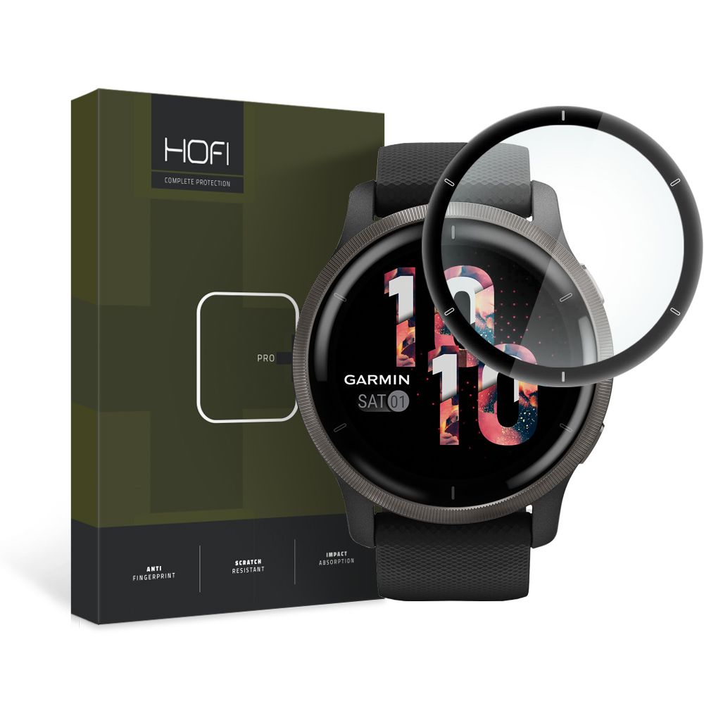 HOFI HOFI Garmin Venu 2 Skrmskydd Pro+ Hybrid Glas Svart - Teknikhallen.se