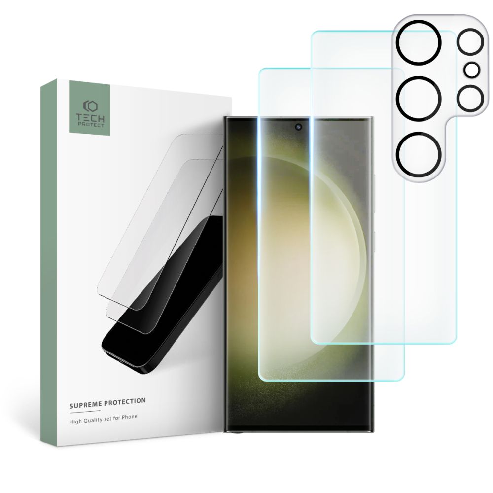 Tech-Protect Tech-Protect Galaxy S23 Ultra 3-PACK UV Skrmskydd/Linsskydd - Teknikhallen.se