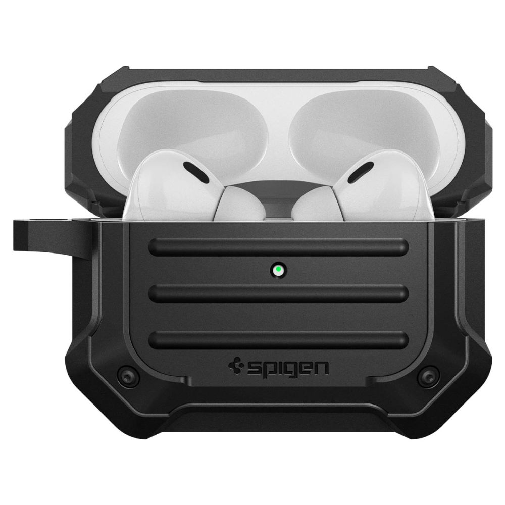 Spigen Spigen AirPods Pro 1/2 Fodral Tough Armor MagSafe Svart - Teknikhallen.se