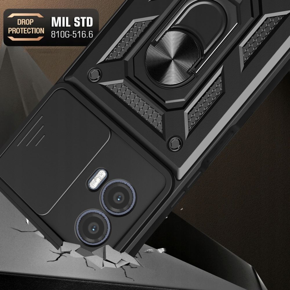 Tech-Protect Tech-Protect Motorola Moto G73 5G Skal CamShield Pro Svart - Teknikhallen.se