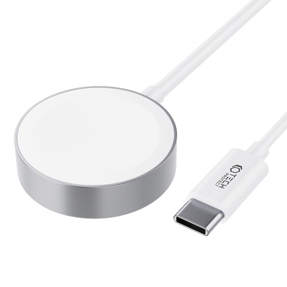 Tech-Protect Tech-Protect 1.2m USB-C Trdls Laddare Fr Apple Watch Vit - Teknikhallen.se