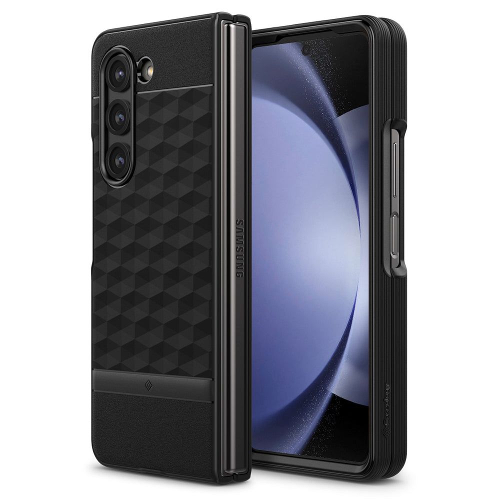 Spigen Spigen Caseology Galaxy Z Fold 5 Skal Parallax Matt Svart - Teknikhallen.se