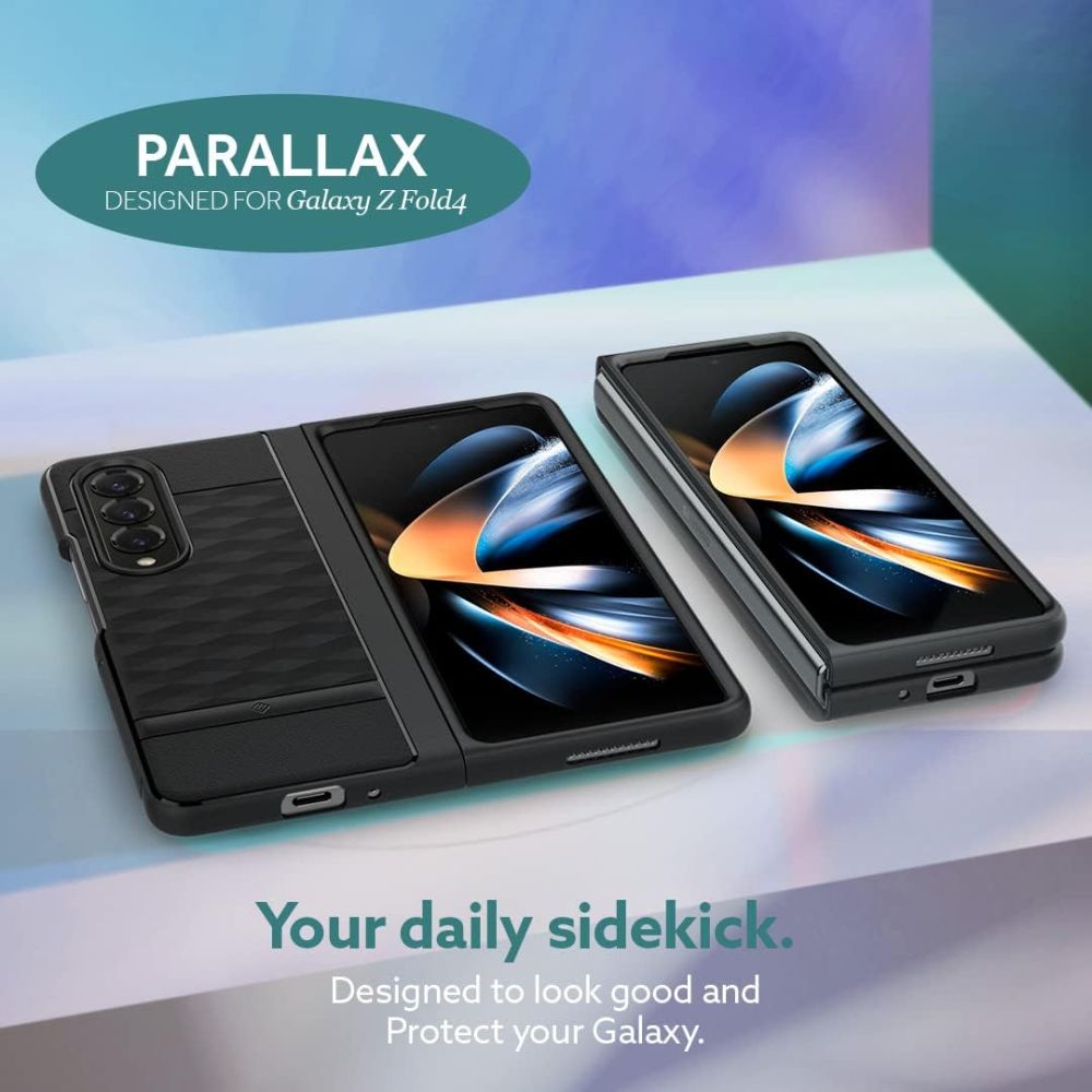 Spigen Spigen Caseology Galaxy Z Fold 5 Skal Parallax Matt Svart - Teknikhallen.se