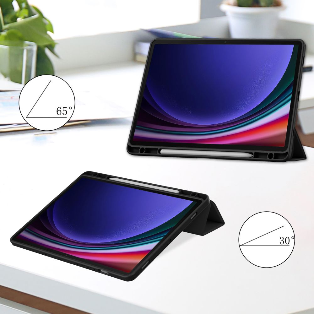 Tech-Protect Tech-Protect Galaxy Tab S9 Fodral Hybrid Pennhllare Svart - Teknikhallen.se