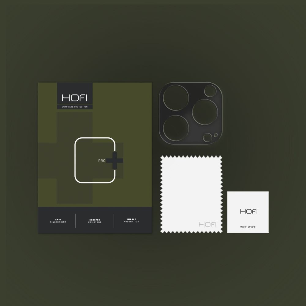 HOFI HOFI iPhone 15 Pro / 15 Pro Max Linsskydd AluCam Pro+ Svart - Teknikhallen.se