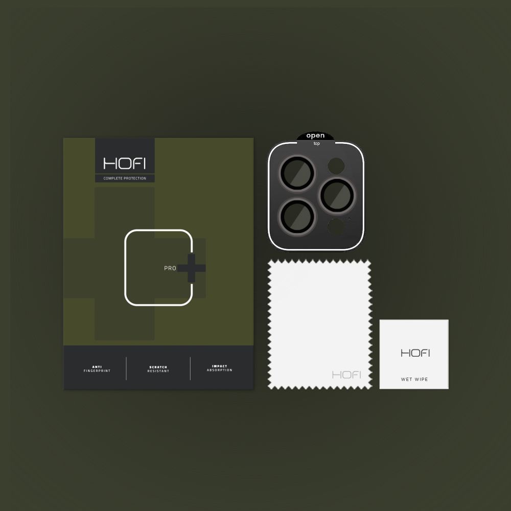 HOFI HOFI iPhone 15 Pro / 15 Pro Max Linsskydd CamRing Pro+ Svart - Teknikhallen.se