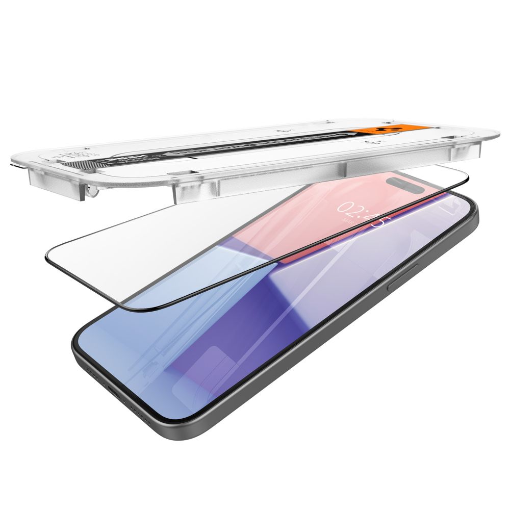 Spigen Spigen iPhone 15 Plus 2-PACK GLAS.tR FC 