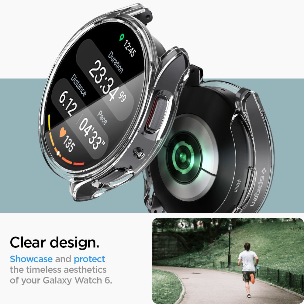 Spigen Spigen Galaxy Watch 6 40 mm Skal Ultra Hybrid Crystal - Teknikhallen.se