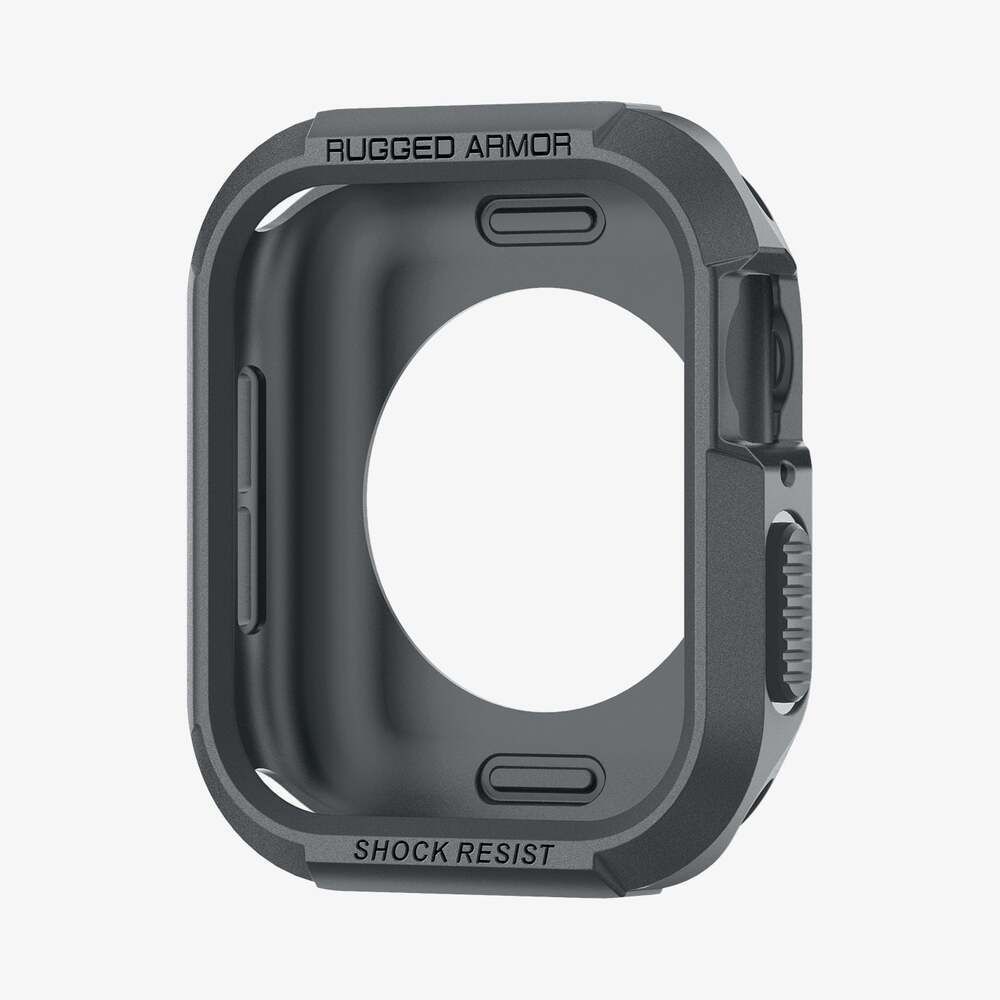 Spigen Spigen Apple Watch 44/45 mm Skal Rugged Armor Mörk Grå - Teknikhallen.se