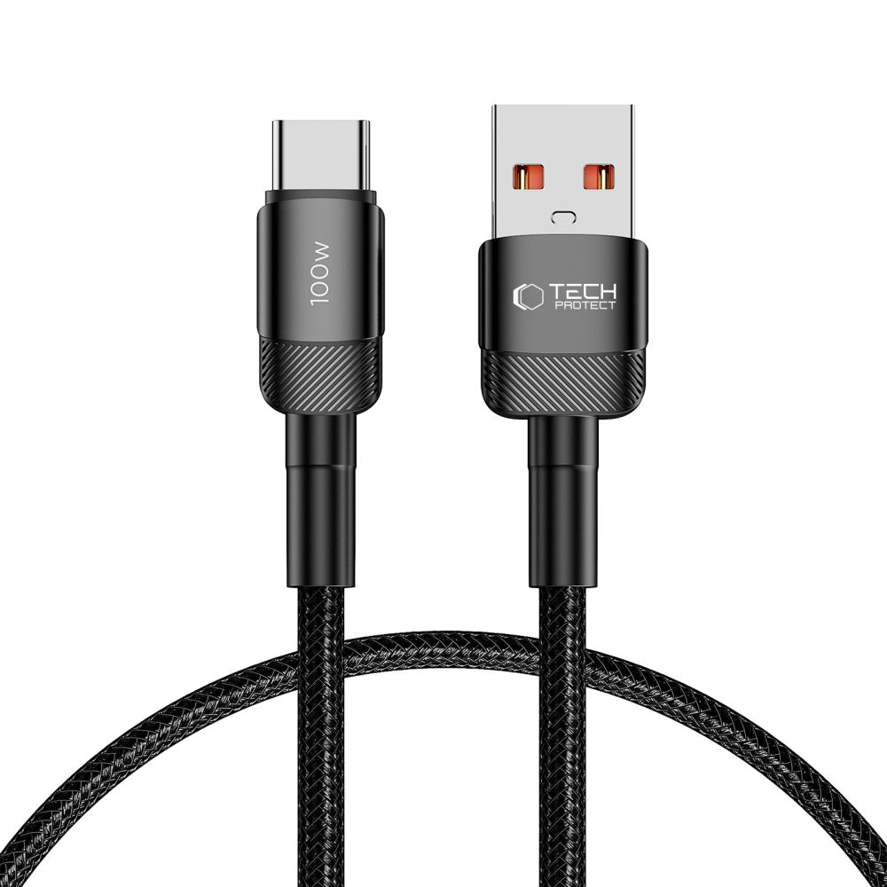 Tech-Protect Tech-Protect 100W/5A 25cm USB-C Kabel UltraBoost Evo Svart - Teknikhallen.se