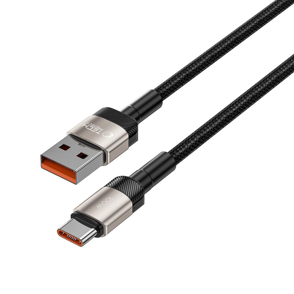 Tech-Protect Tech-Protect 100W/5A 1m USB-C Kabel UltraBoost Evo Titanium - Teknikhallen.se