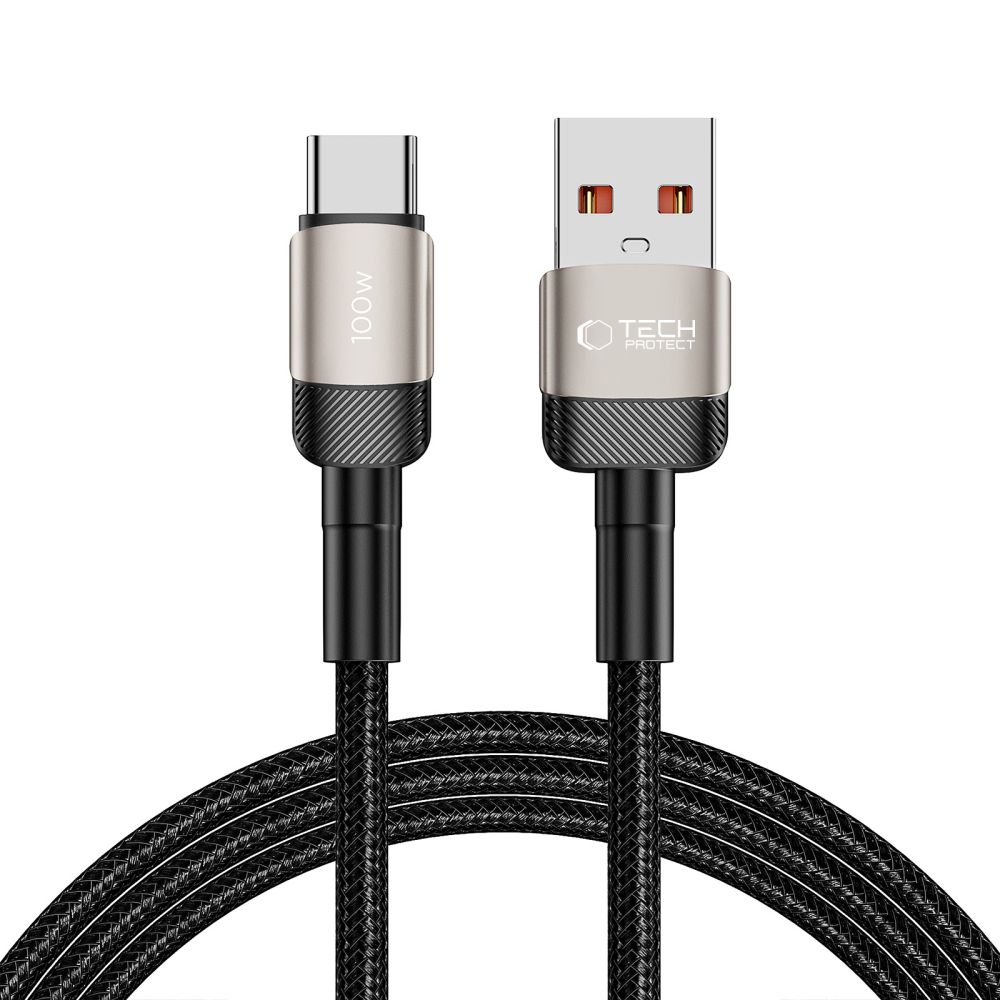 Tech-Protect Tech-Protect 100W/5A 2m USB-C Kabel UltraBoost Evo Titanium - Teknikhallen.se