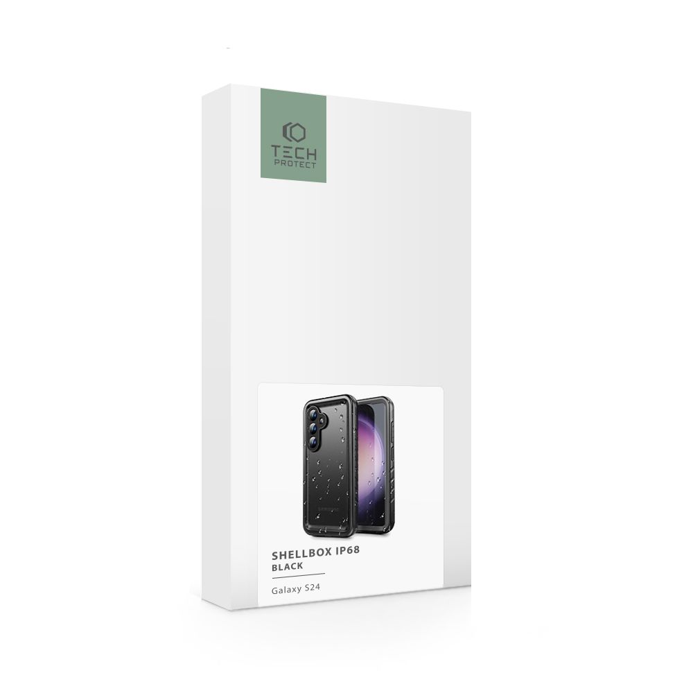 Tech-Protect Tech-Protect Galaxy S24 Skal 360 IP68 ShellBox Svart - Teknikhallen.se