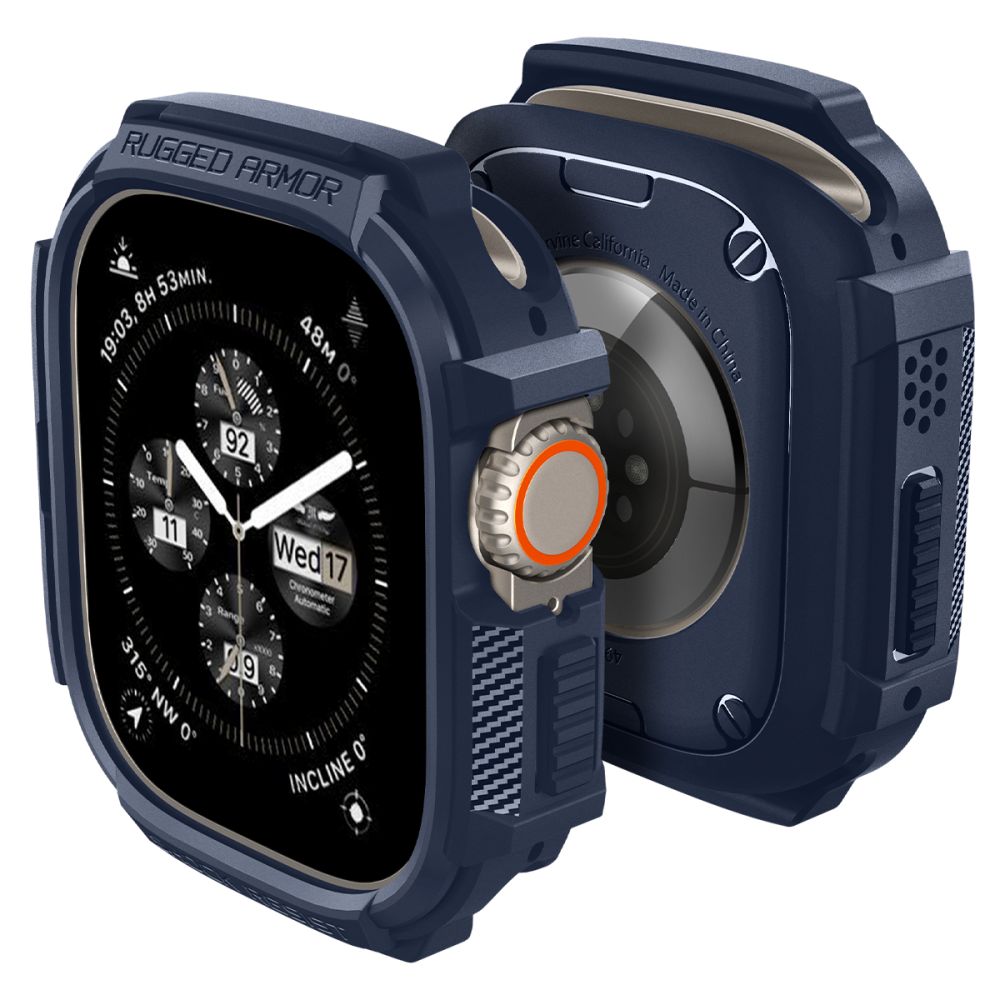 Spigen Spigen Apple Watch Ultra 49 mm Skal Rugged Armor Navy Blue - Teknikhallen.se