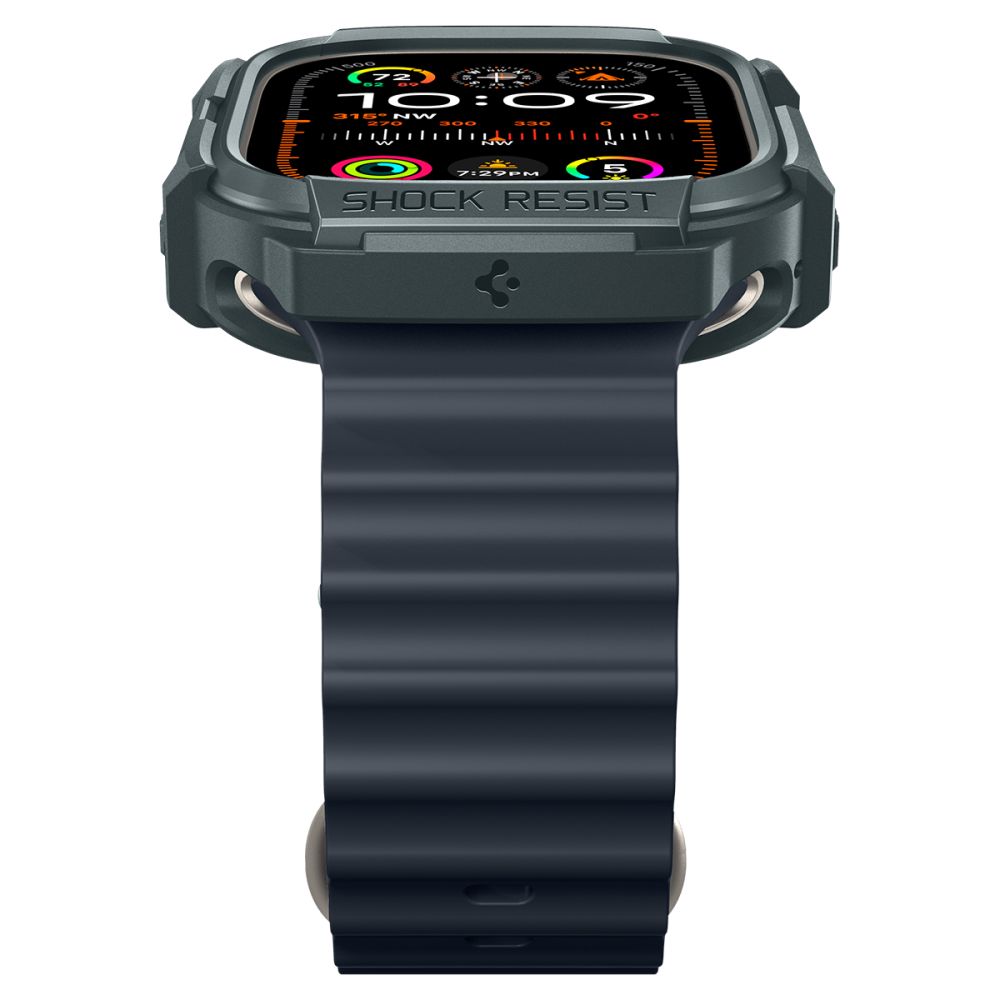 Spigen Spigen Apple Watch Ultra 49 mm Skal Rugged Armor Abyss Green - Teknikhallen.se