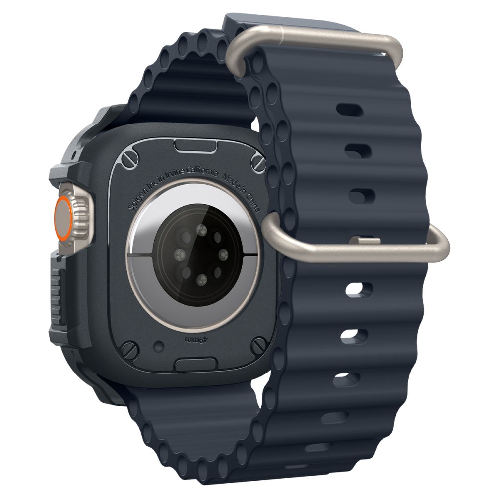 Spigen Spigen Apple Watch Ultra 49 mm Skal Rugged Armor Dark Grey - Teknikhallen.se