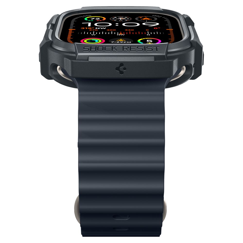 Spigen Spigen Apple Watch Ultra 49 mm Skal Rugged Armor Dark Grey - Teknikhallen.se