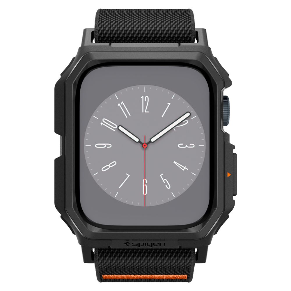 Spigen Spigen Apple Watch 44/45 mm Skal/Armband Lite Fit 'Pro' Matt Svart - Teknikhallen.se