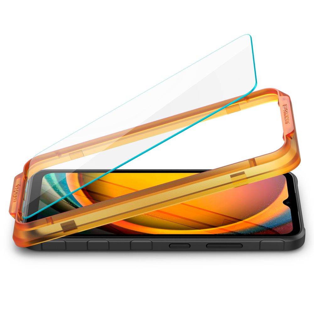 Spigen Spigen Galaxy Xcover 7 2-PACK Skrmskydd ALM Glas.tR - Teknikhallen.se