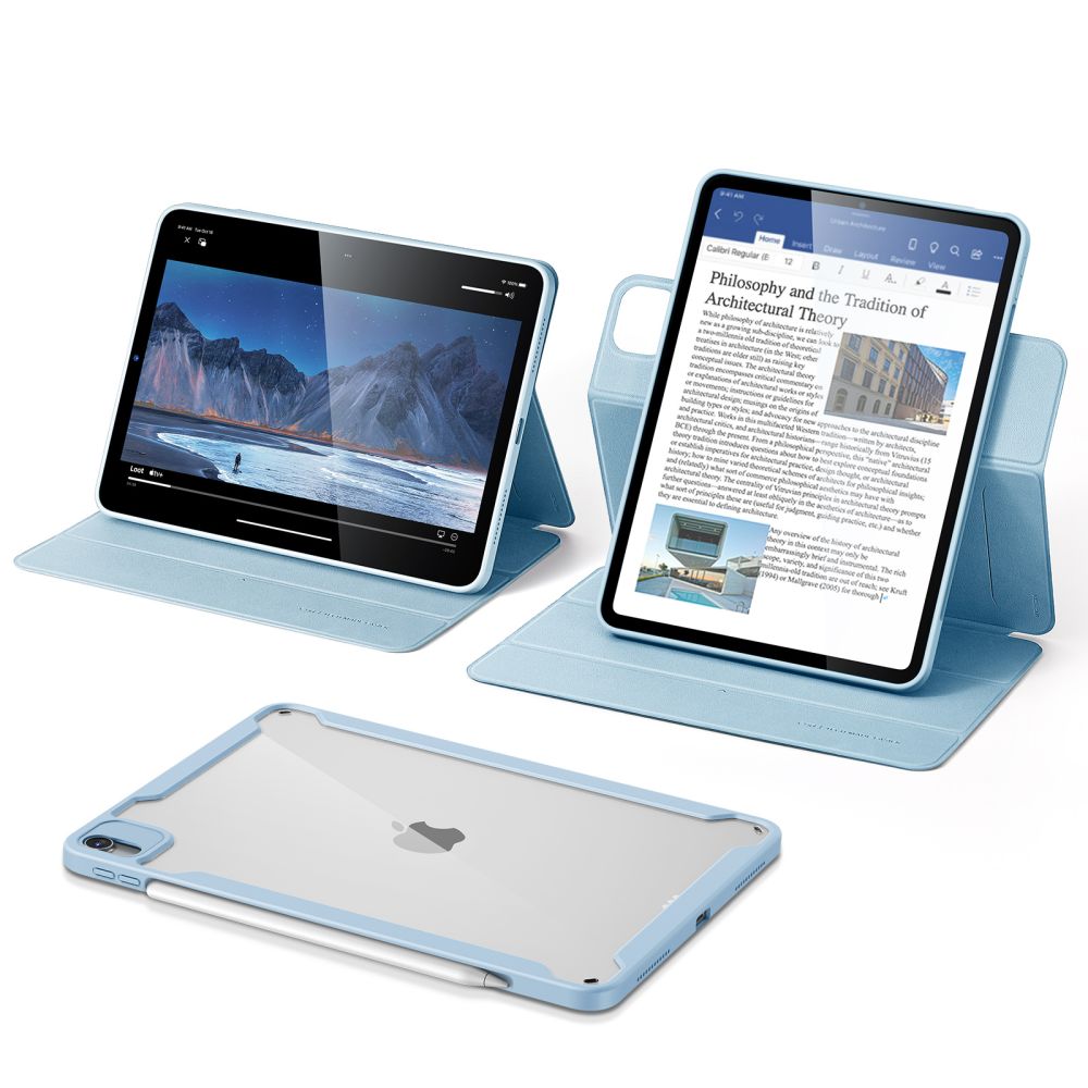 ESR ESR iPad Air 2020-2024 Fodral 2in1 Magnet Rebound Hybrid Sky Blue - Teknikhallen.se